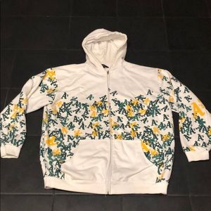 Oakland A’s Zip Up Hoodie All Over Print 2xl